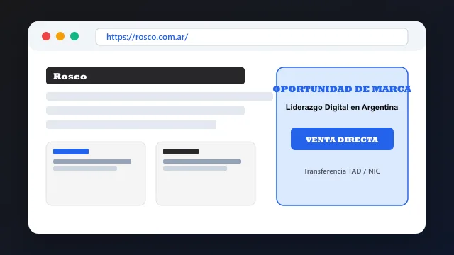 Modelo de aplicación comercial y proyectos digitales para rosco.com.ar