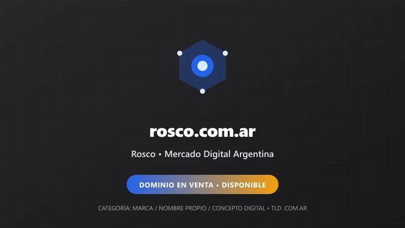 Identidad gráfica y activo digital para Rosco en Argentina